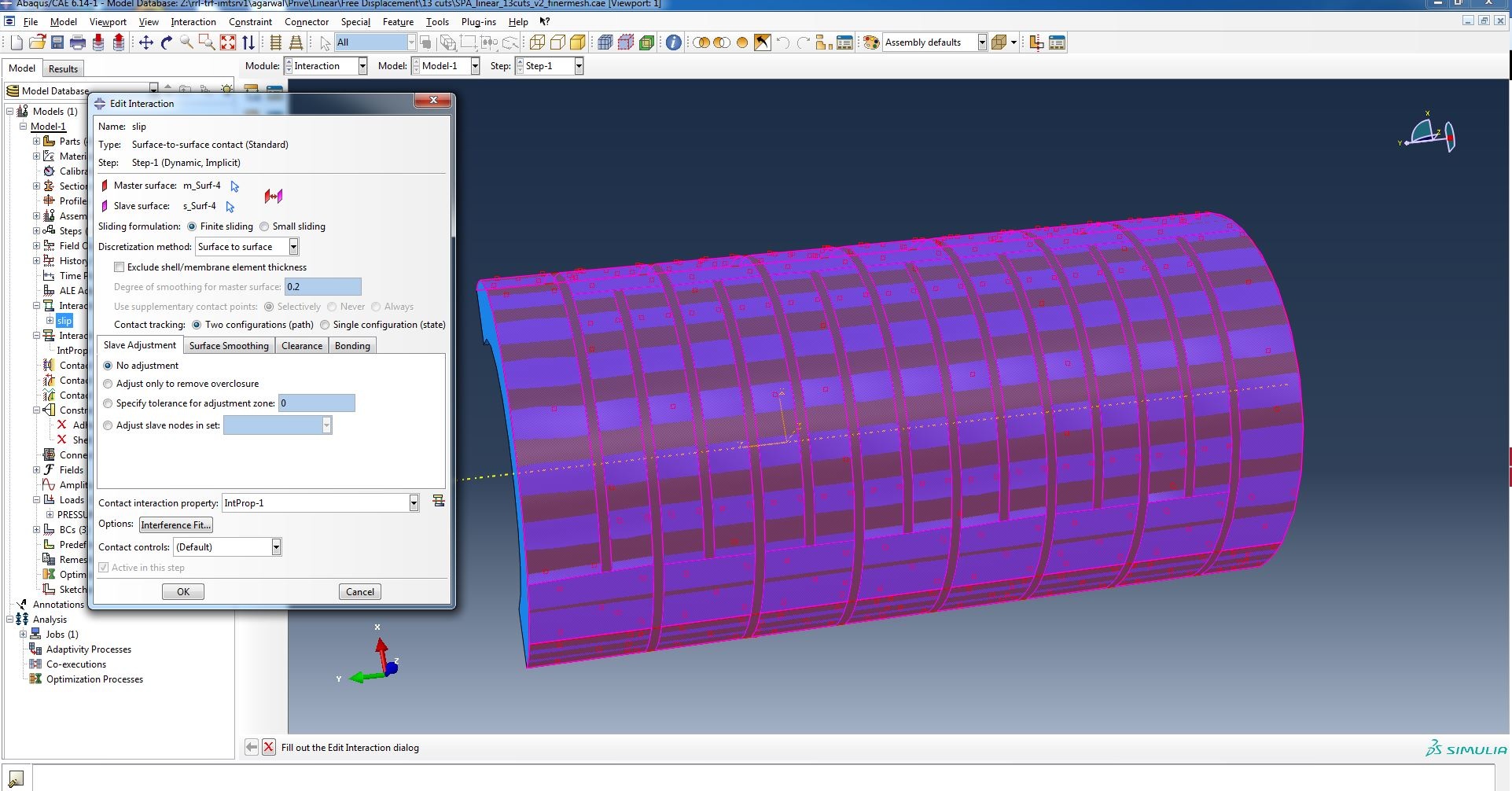shell_linear_interaction_slip