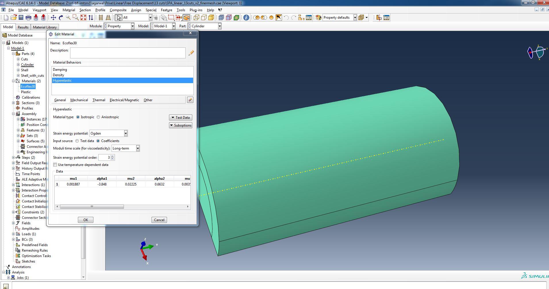 shell_linear_material_core