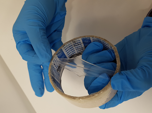 Stretching the elastomer