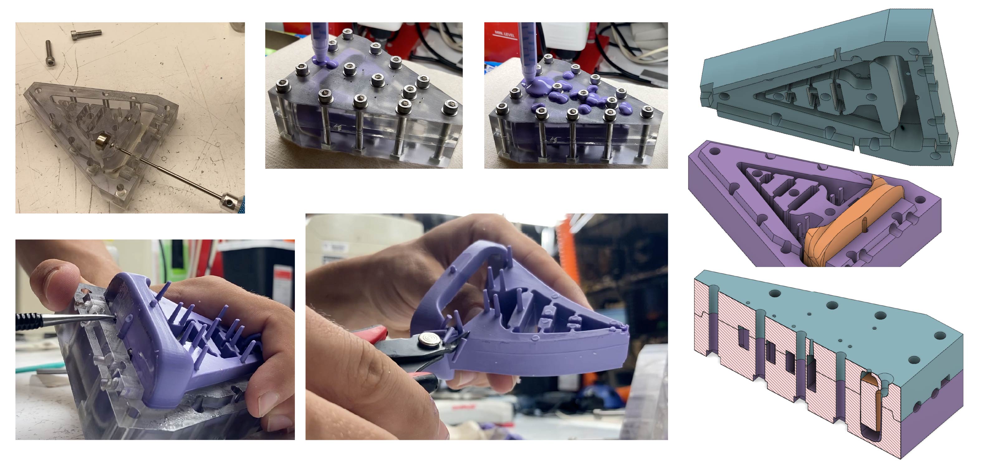 Injection molding steps