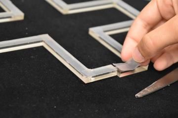 Tape acrylic frame