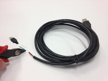 USB cable cut