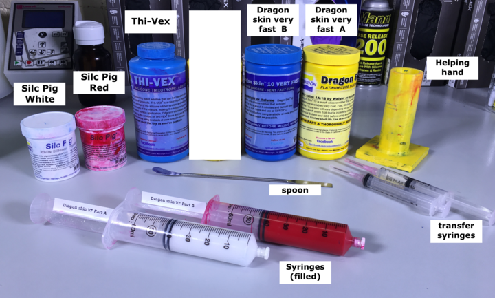 silicone ink preparation
