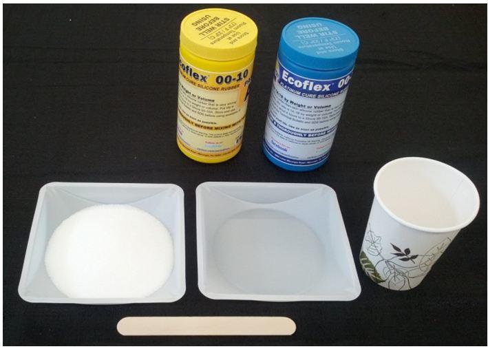 Table salt foams materials